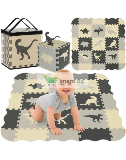 Пъзел от мека пяна постелка 30.5x30.5см 35 части